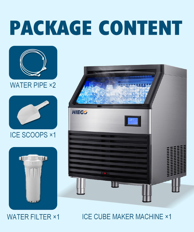دستگاه یخ ساز 80 کیلوگرمی جریان آب اتوماتیک مکعبی بولک عمودی 10