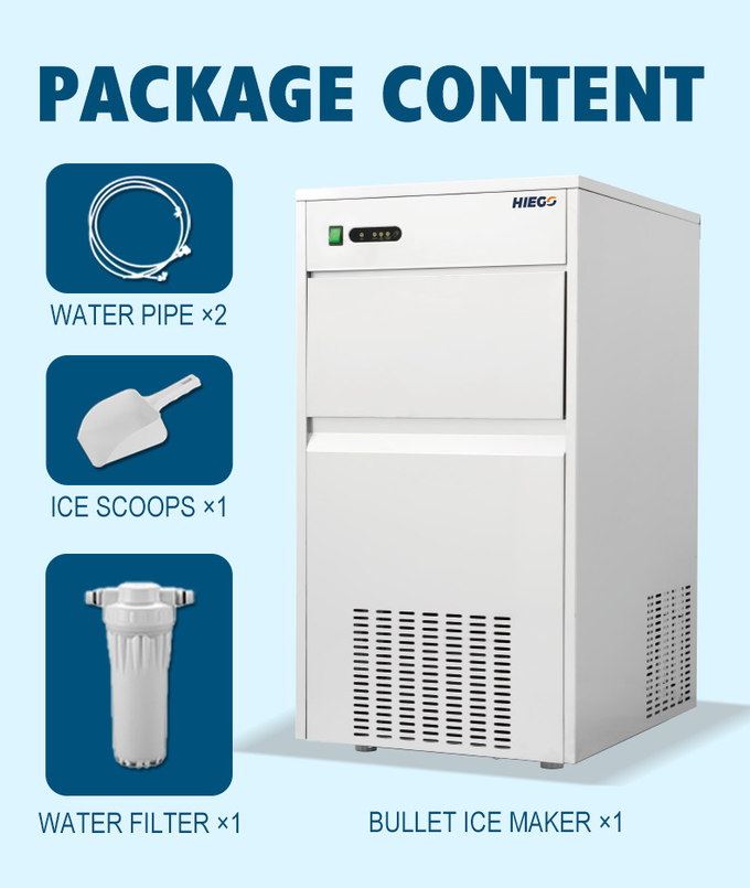 دستگاه یخ آشپزخانه 50 کیلوگرمی دستگاه یخ پلت قابل حمل تجاری R134a 9